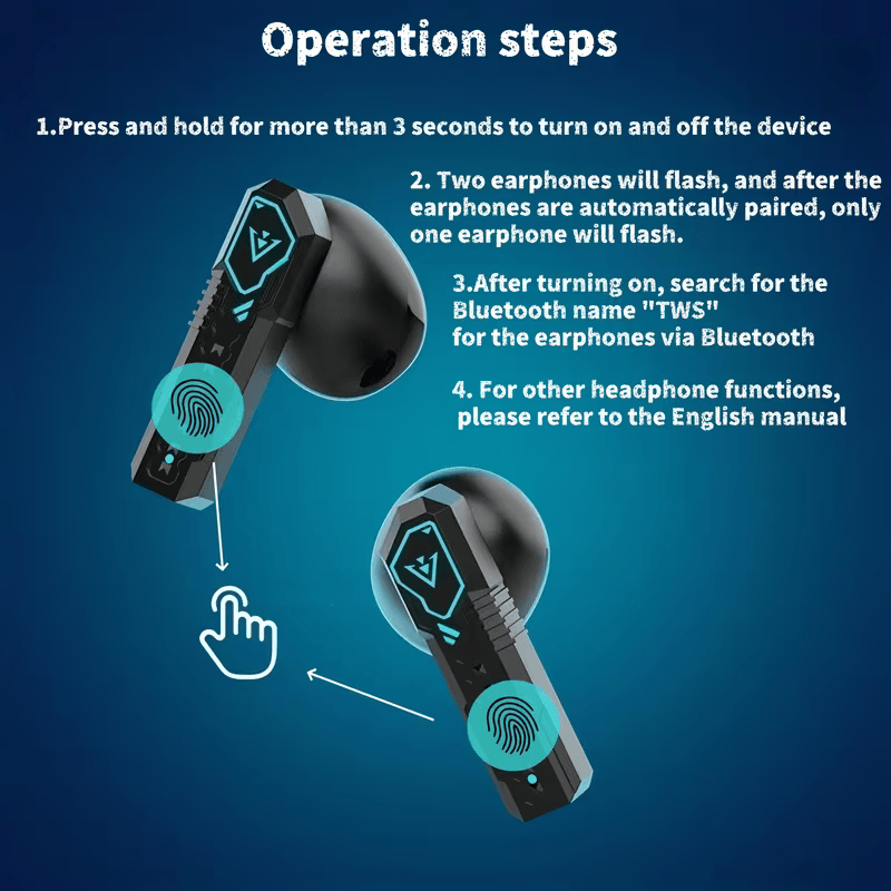 Wireless Gaming Headphones with Noise-Canceling