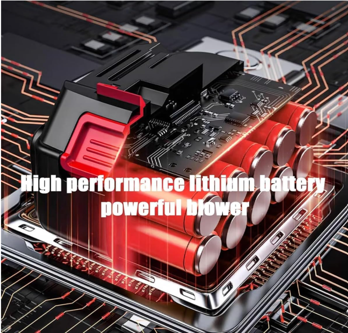 Blower Turbo Fan with 48V Large Battery | 2 batteries | box and charger